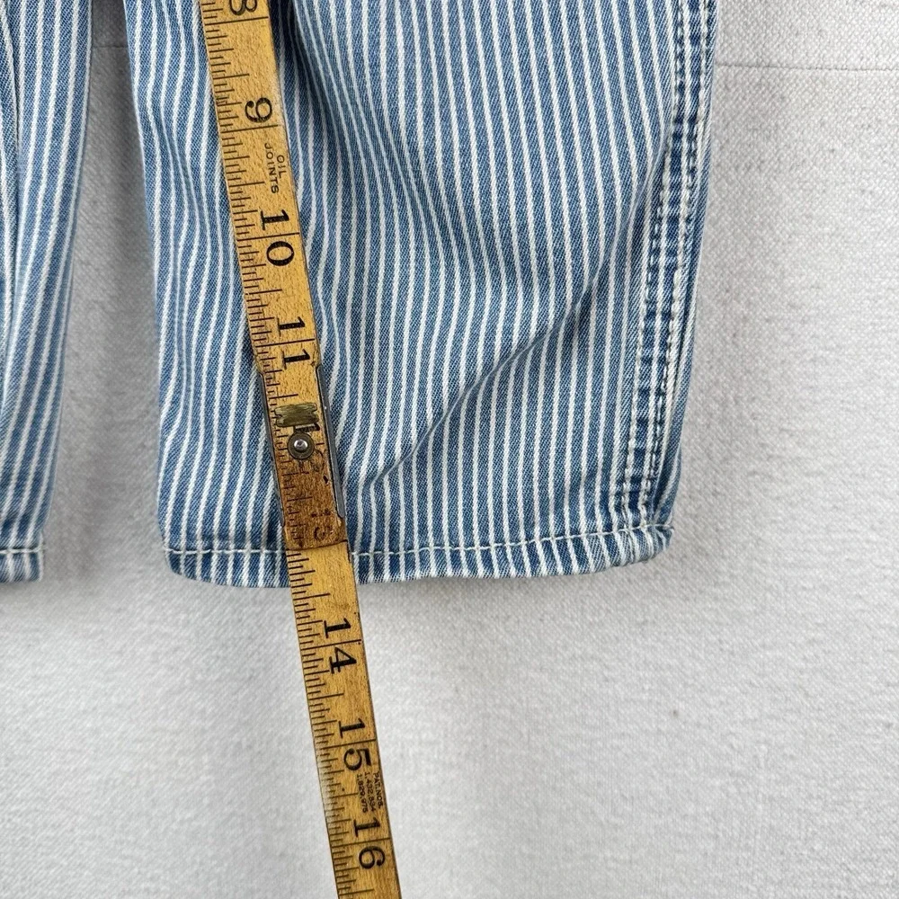 OshKosh B'gosh Blue Hickory Stripe Overalls Size 4T Vestbak